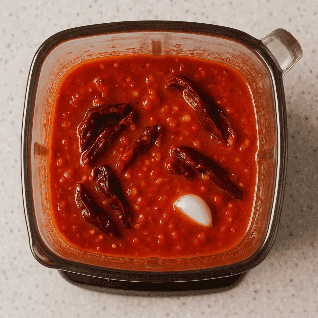 Mexican Hot Sauce That Brings the Real Heat 10 Blending Mexican hot sauce in a blender