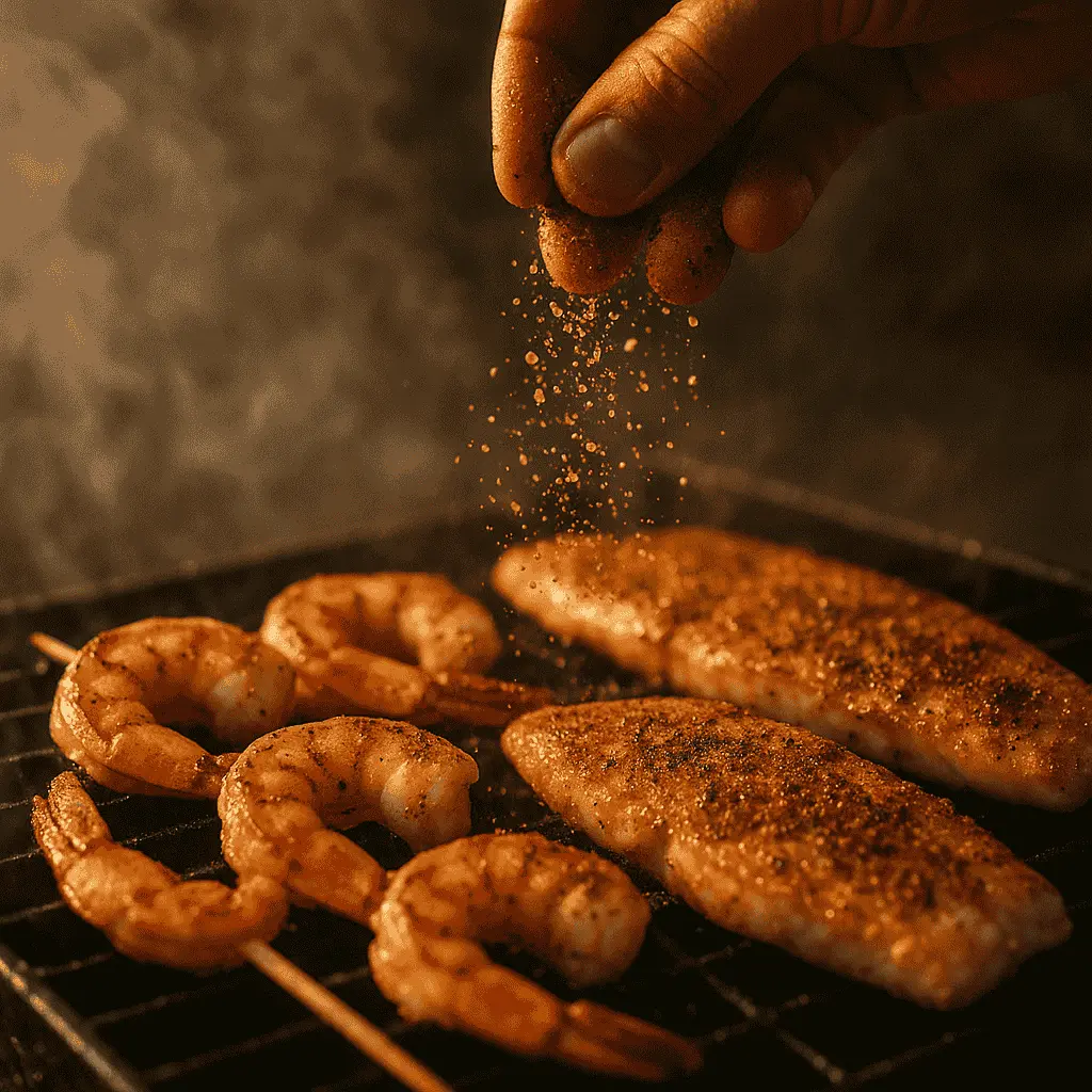 🧂 Best Guide to Seafood Seasoning: How to Choose, Make & Use It Like a Pro 9 seafood seasoning on grilled shrimp and fish
