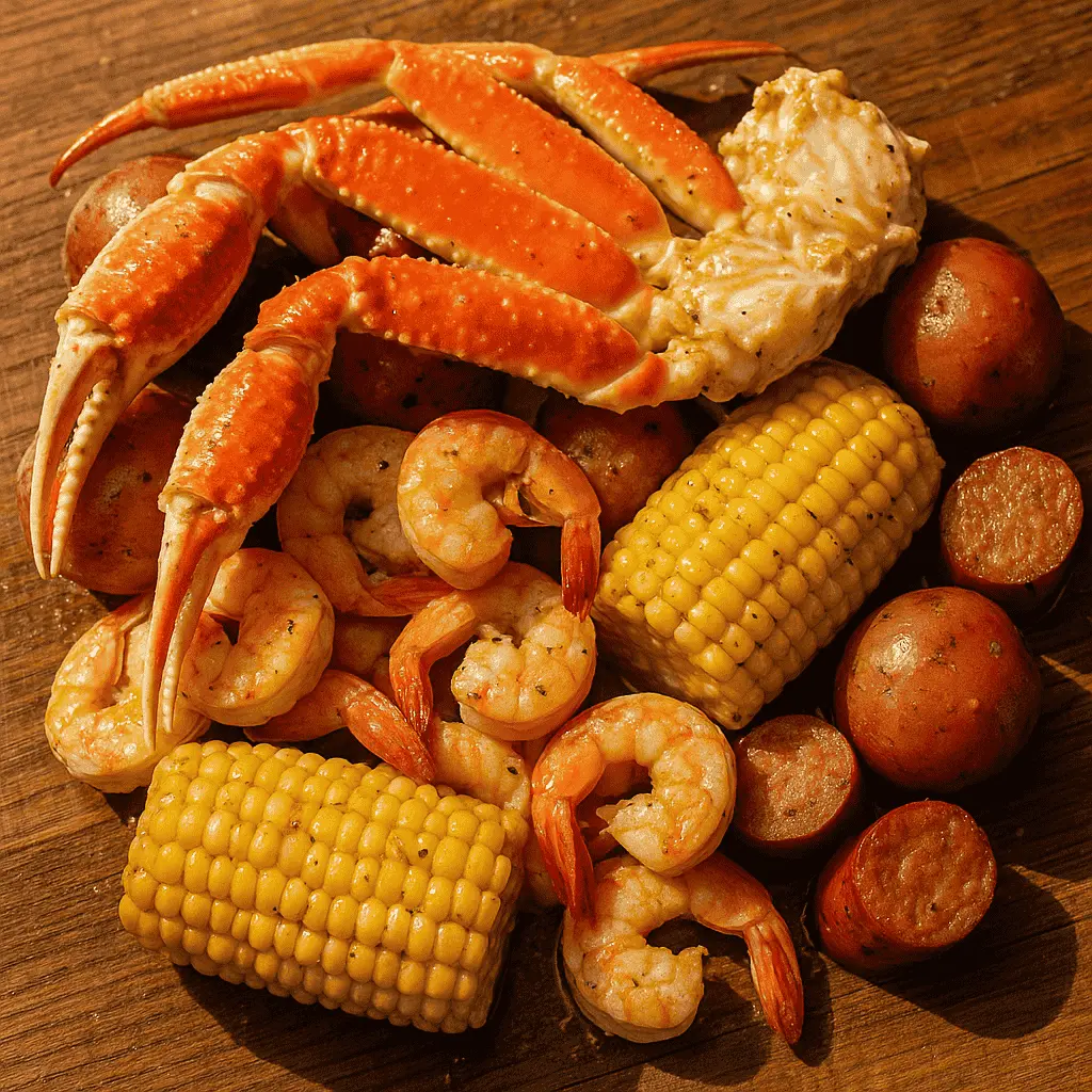Insanely Good Seafood Boil Seasoning Recipe for Ultimate Flavor 7 Homemade seafood boil with seasoning and butter sauce