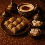 Turkish Cuisine Desserts: The Sweet Flavors You Need to Try 6 Traditional Turkish cuisine desserts on decorative table